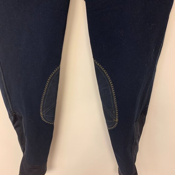Piper By SmartPak WomensRiding Pants Size 34R Navy/Amber Equestrian Sport - Picture 5 of 14